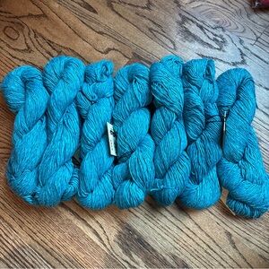 Noro Yarn KASHIRUKURU Lot of 7 Cashmere & Silk Knitting #75 Blue Turquoise Wool